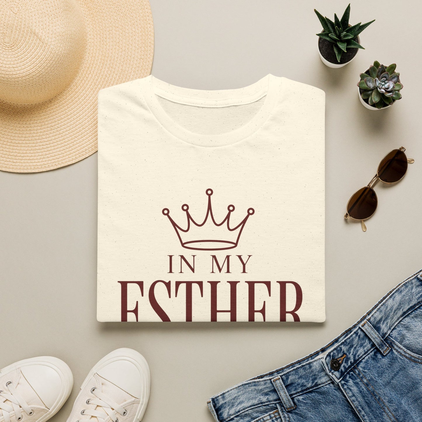 Esther Era T-Shirt — "In My Esther Era" Christian Faith Tee with Crown
