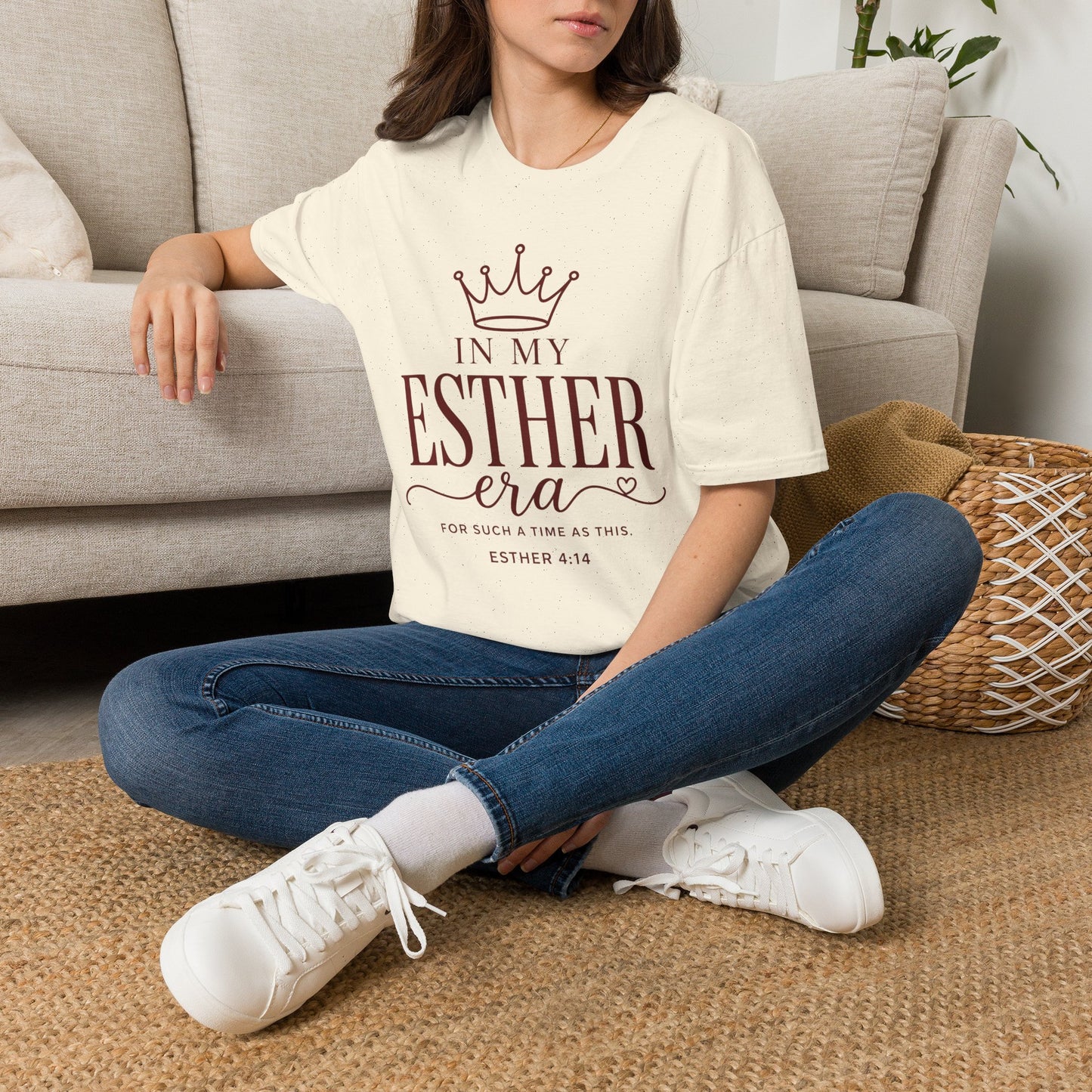 Esther Era T-Shirt — "In My Esther Era" Christian Faith Tee with Crown