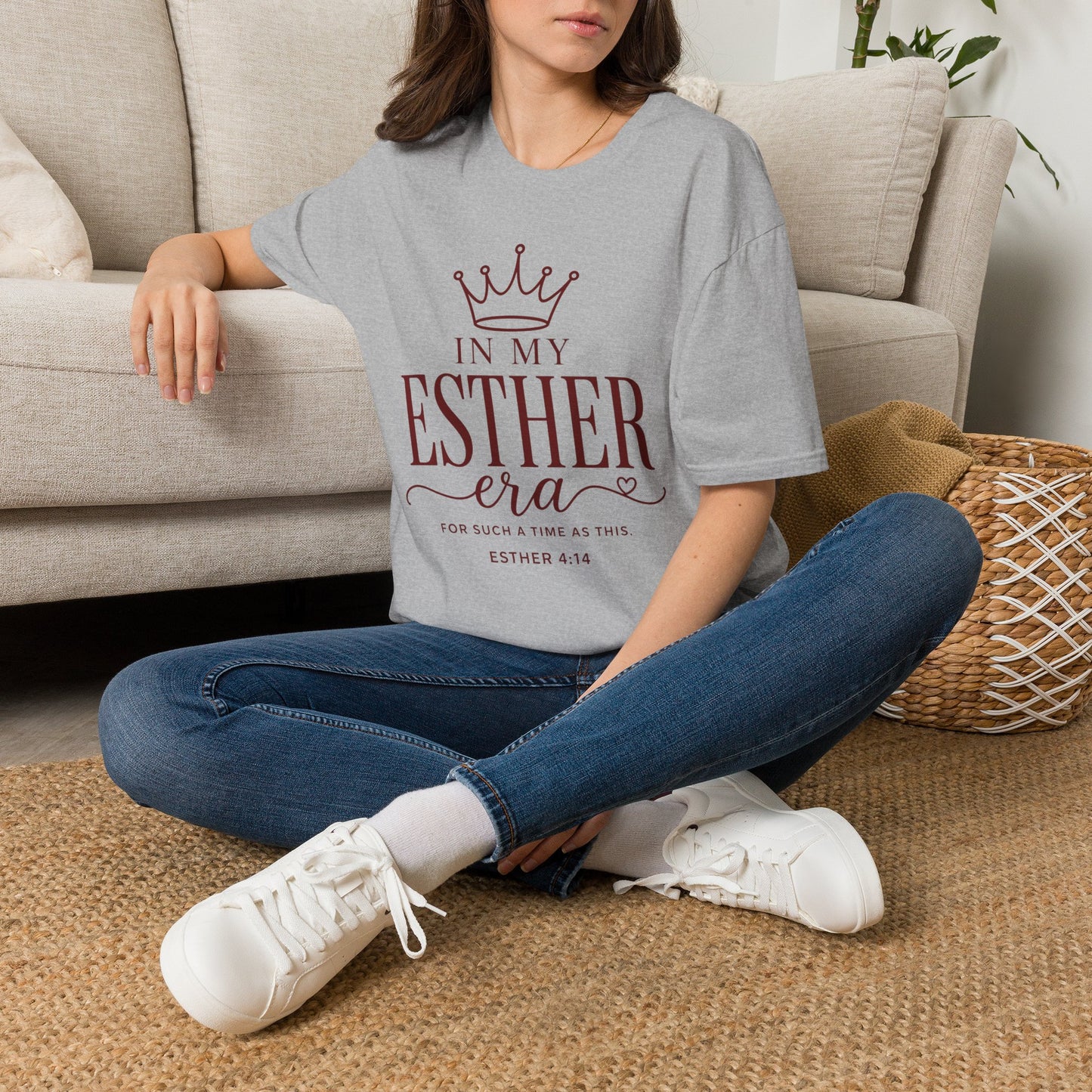 Esther Era T-Shirt — "In My Esther Era" Christian Faith Tee with Crown